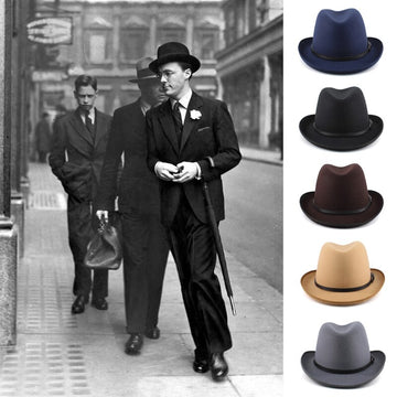Wool Blend Classical Homburg, Adjustable Size M-L
